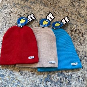 Neff beanies x 3 NWT